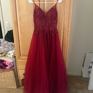 V-Neck Prom Dress